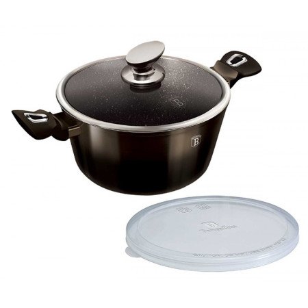 28cm GRANITO PUODAS BERLINGERHAUS BH-6606 SHINY BLACK-Granito puodai BerlingerHaus-Puodai BerlingerHaus-internetu-gera-kaina