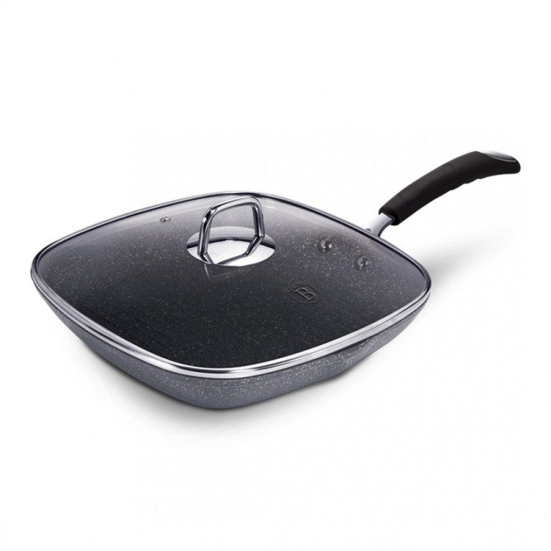 AKMENS MASĖS GRILL KEPTUVĖ BERLINGER HAUS 28cm BH-6108-Grill keptuvės BerlingerHaus-Keptuvės BerlingerHaus-internetu-gera-kaina