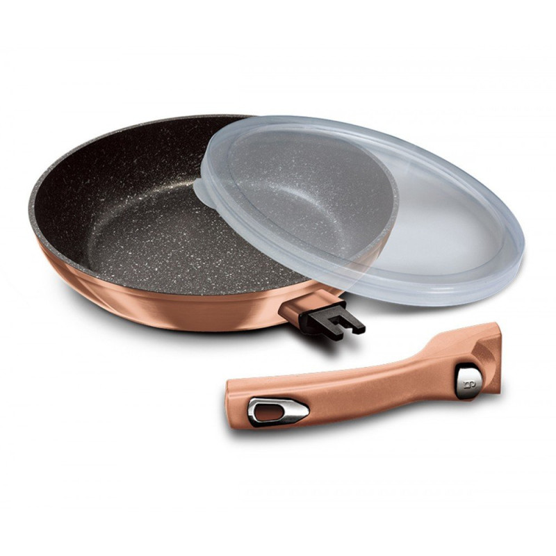 GRANITINĖ KEPTUVĖ 24cm BERLINGER HAUS BH-1948 ROSE GOLD