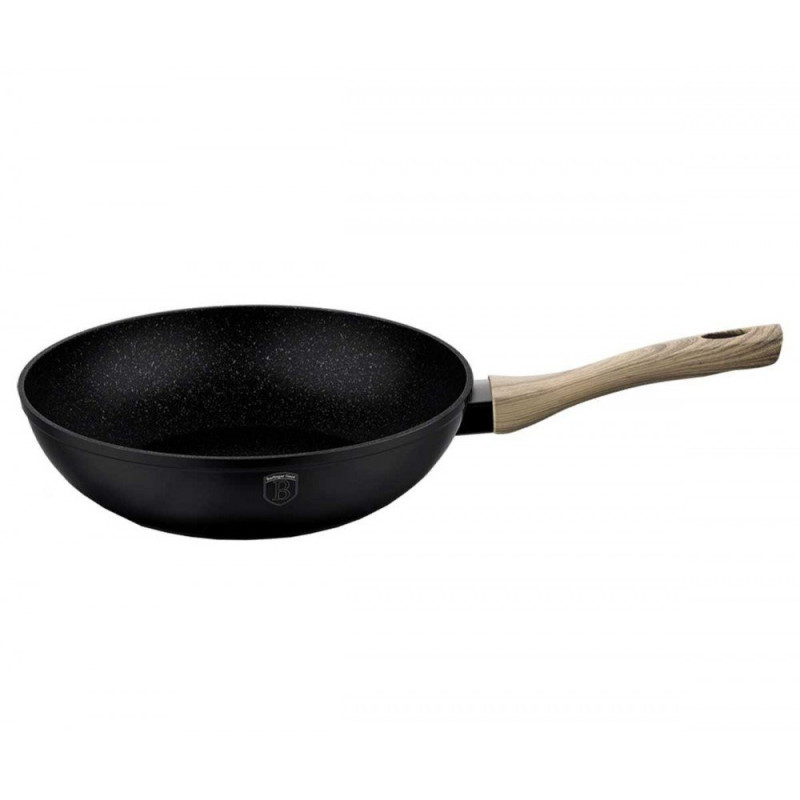 Akmens Masės WOK Keptuvė BERLINGERHAUS Ø28cm-Wok keptuvės BerlingerHaus-Keptuvės BerlingerHaus-internetu-gera-kaina