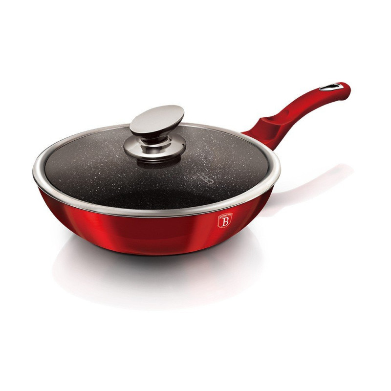 Akmens Masės WOK Keptuvė BERLINGERHAUS Ø28cm-Wok keptuvės BerlingerHaus-Keptuvės BerlingerHaus-internetu-gera-kaina