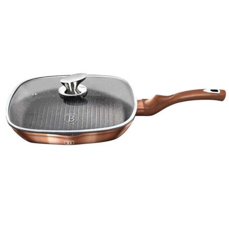 Grill Keptuvė Rose Gold BERLINGERHAUS ø 28 cm-Grill keptuvės BerlingerHaus-Keptuvės BerlingerHaus-internetu-gera-kaina